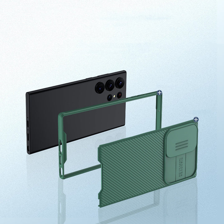 Siyah-Mirror Cep Telefonu Koruyucu Kılıf Kayan Kapak Anti-Falling Goggles