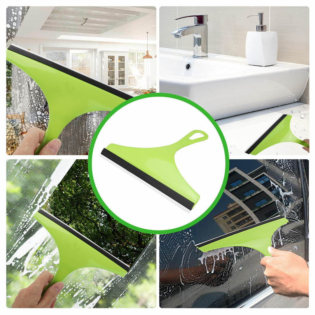 3x Cam Pencere Silecek Temizleyici Squeegee Duş Ekranı Ev Araba Bıçak Fırçası Basit yeşil Cam Pencere Temizleyici Silecek Temizleyici Ev Temizlik Pencere Temizlik Araçları