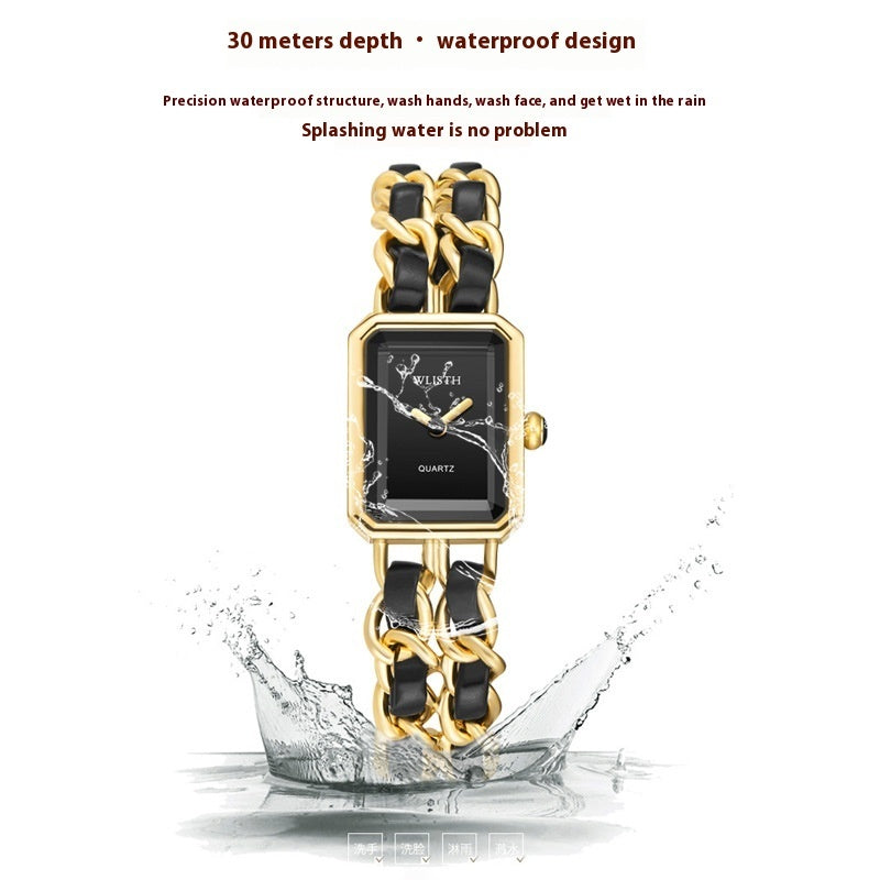 Modearmband wasserdichtes Quarz Uhr Ladies