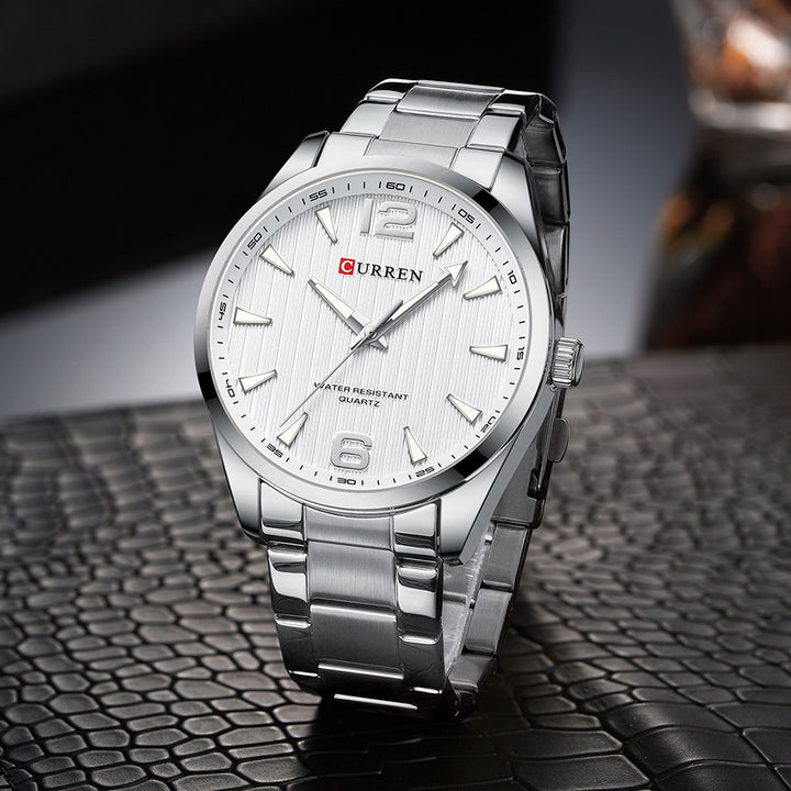 Miesten yrityskvartsit Steel Belt Watch