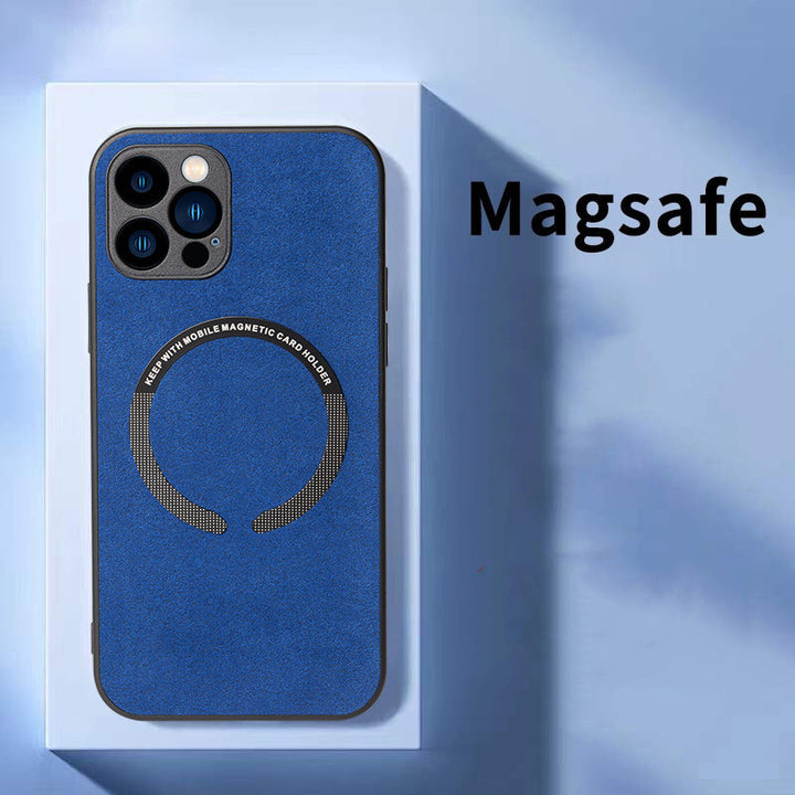 Flip Fur Magnetic Shell Mobiltelefonbeskyttelsesdeksel