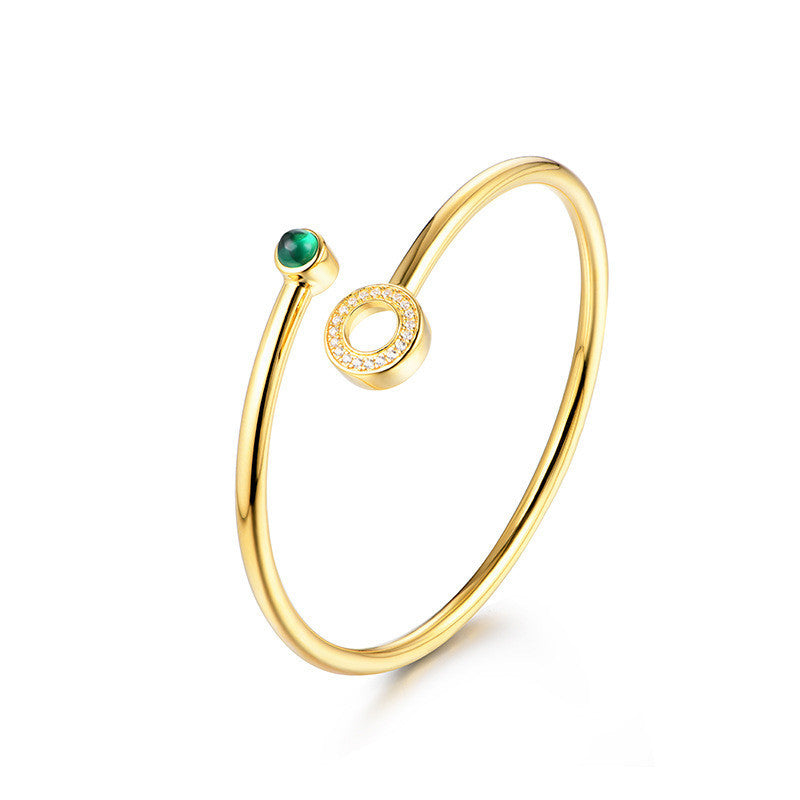 Mode Emerald Women Bangle Street Armband