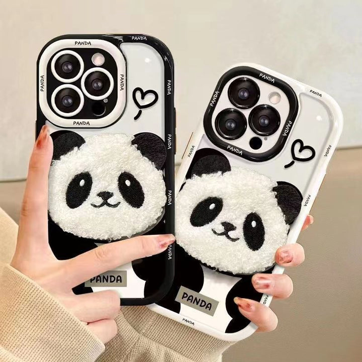 Lenusidad Panda Case de teléfono resistente a la caída con todo incluido