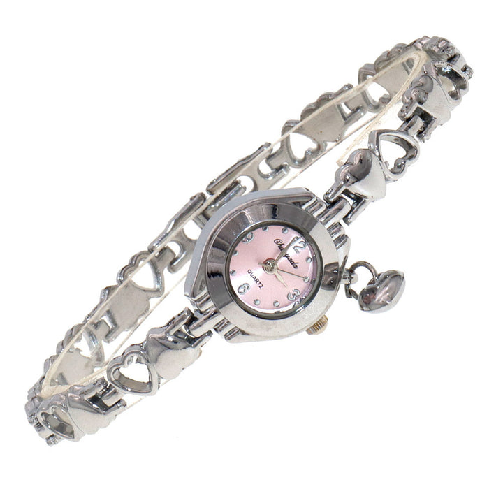 Hollow Heart Solid Armband Quartz Watch