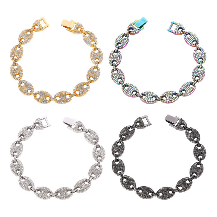 Bracciale al naso per maiale con diamante femminile