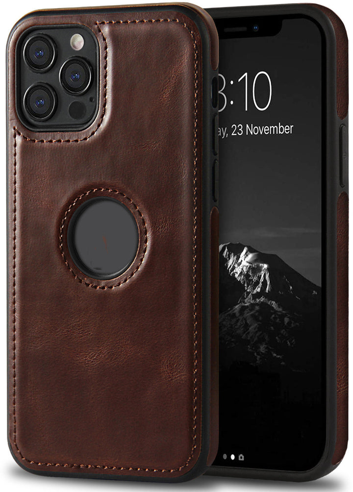 Compatible With Fashion Imitation Leather All Inclusive Phone Case