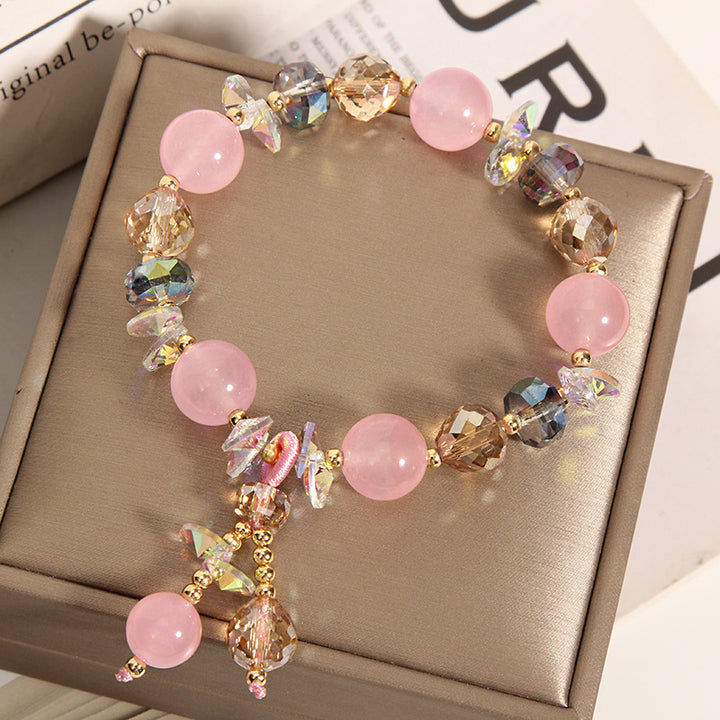 Bracelet en cristal aigue-marine d'origine pour les femmes