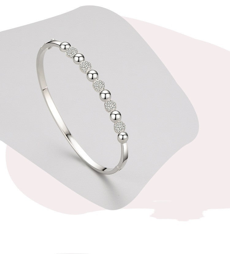 Diseño de brazalete de plata esterlina S925 para mujeres de interés especial para mujeres