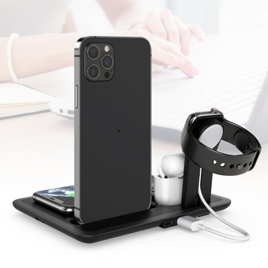 Wireless Phone Charger Watch Splacket de soporte de auriculares
