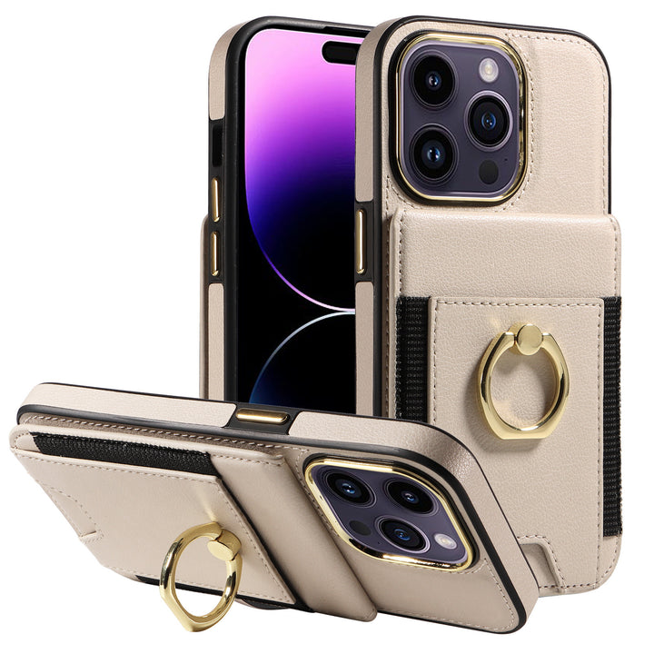 Copertă din spate din piele carcasă telefonică portofel de protecție universală