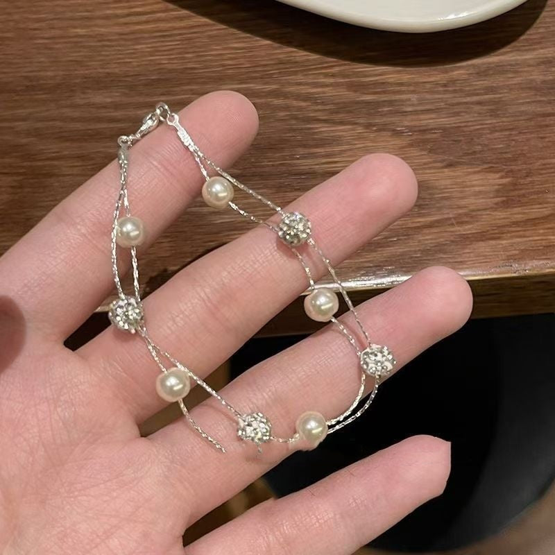 Pulseira dupla estrelada para mulheres