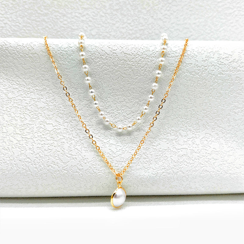 South Korea Niche Women's Simple Elegant Pearl Pendant Necklace
