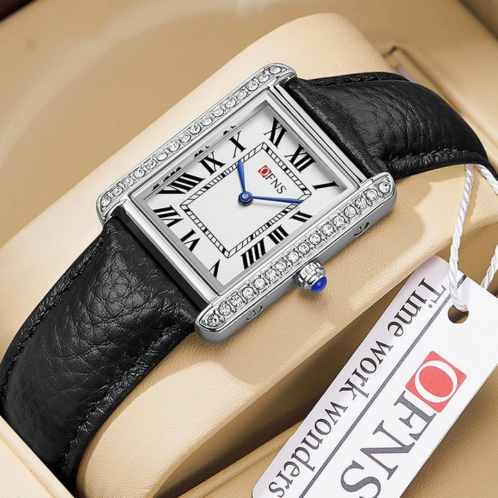 Retro diamant ingelegde high-end dameskwarts Watch-paar