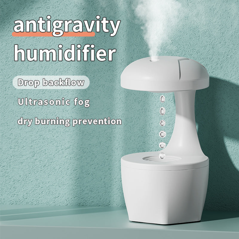 Anti-tyngdyrfuktere vanndråpe Backflow Aromatherapy Machine Stor kapasitet Kontor Soverom stille stort tåkevolum Spray