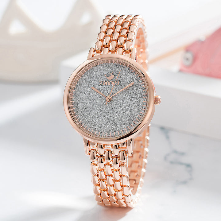 Vent d'été Nouvelle mode simple diamant complet petit quartz quartz watch dames