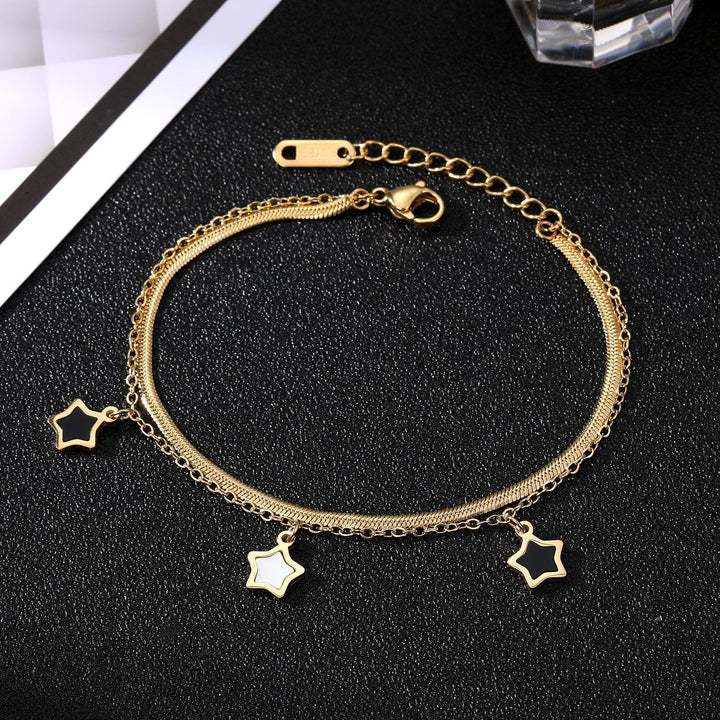Five-pointed Star Stainless Steel Bracelet