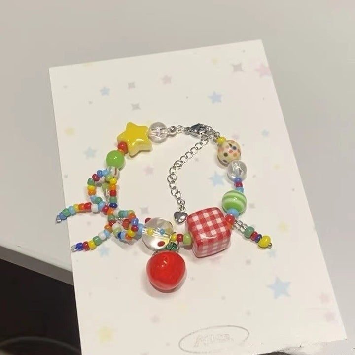 Bracelet de trèfle perlé