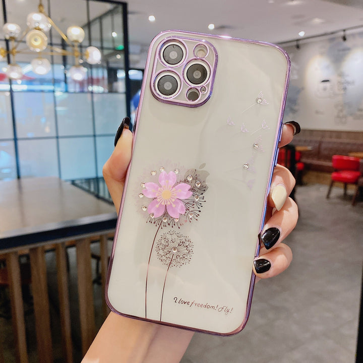 Luxury 3D Cute Flower Spin Stand Holder Case