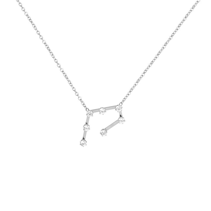 Diamond bewaker titanium staal vrouwelijke sleutelbeen ketting twaalf constellaties ketting