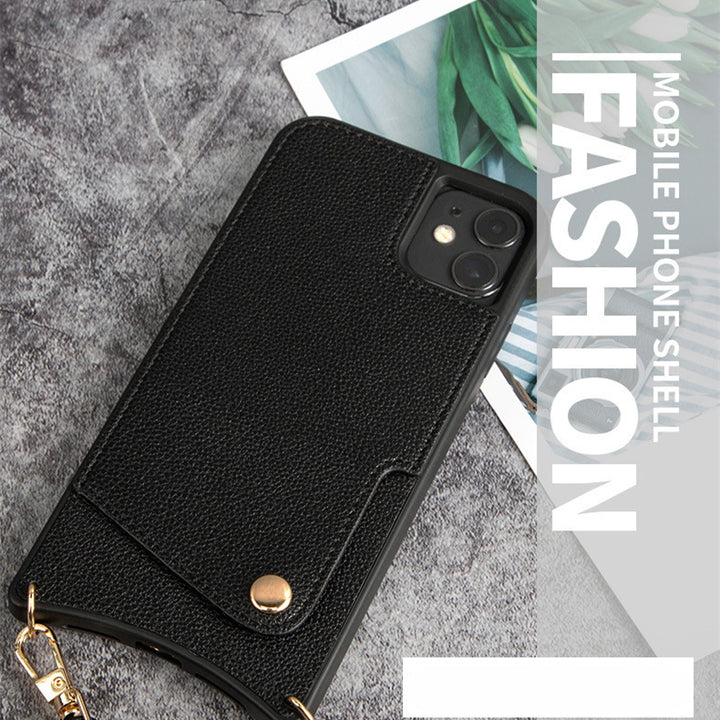 Card Suitable For Iphone13 Fishtail TPU Mobile Phone Leather Case
