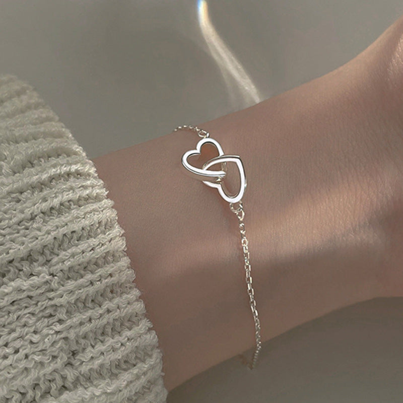 Bracelet en forme de coeur en alliage de la mode pour femmes