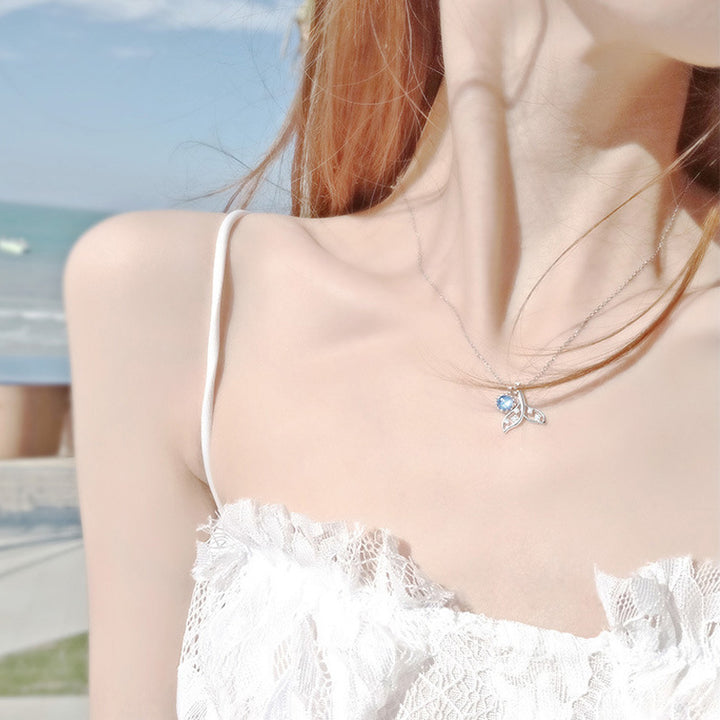 Dream Starry Sky Mermaid Fishtail Ocean Necklace