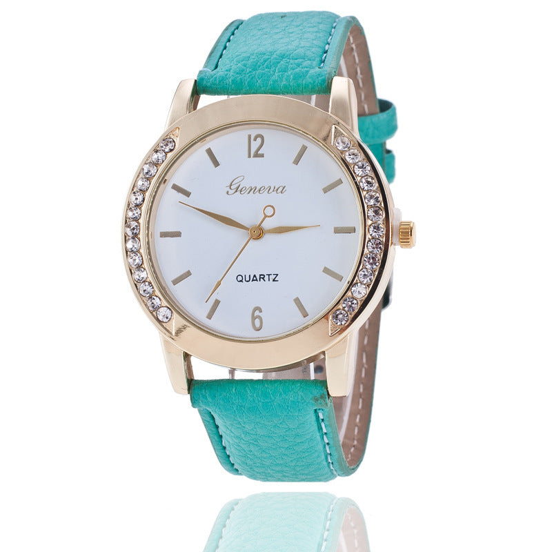 Ginebra Diamond Quartz Watch Women