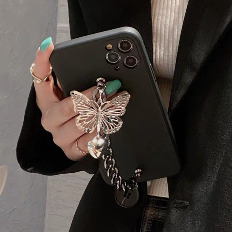 Mode voor dames eenvoudige vlinderarmband siliconen telefoonhoes