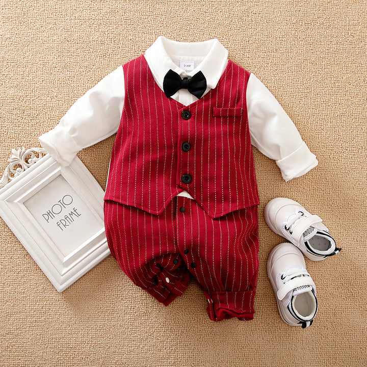 Erkek bebek beyefendi tulum bebek sonbahar kıyafetleri