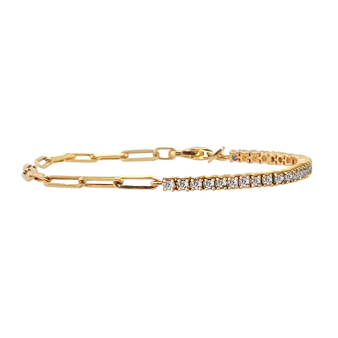 Women's S925 Micro-inlaid Single Row Diamond Tennis Chain Simple Personality All-match Bracelet