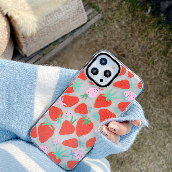 Strawberry Flower Fashion Personlighet Telefonfodral