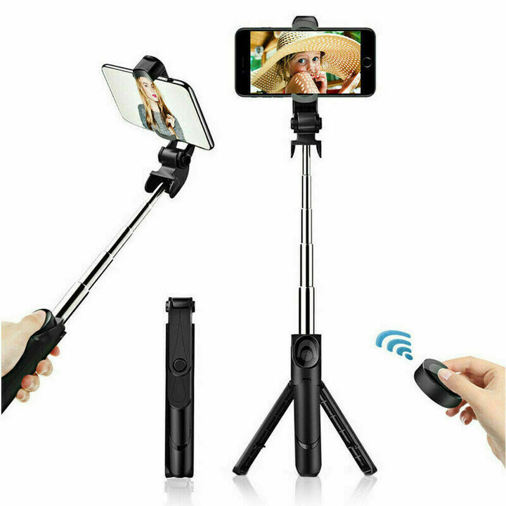 Fit Telescopic Selfie Stick Bluetooth Stativmonopod -Telefonhalter