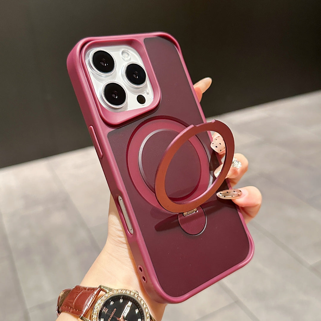 Подходит для iPhone16pro Skin Commere 360 ​​градусов вращающихся кронштейнов магнитного всасывающего телефона.