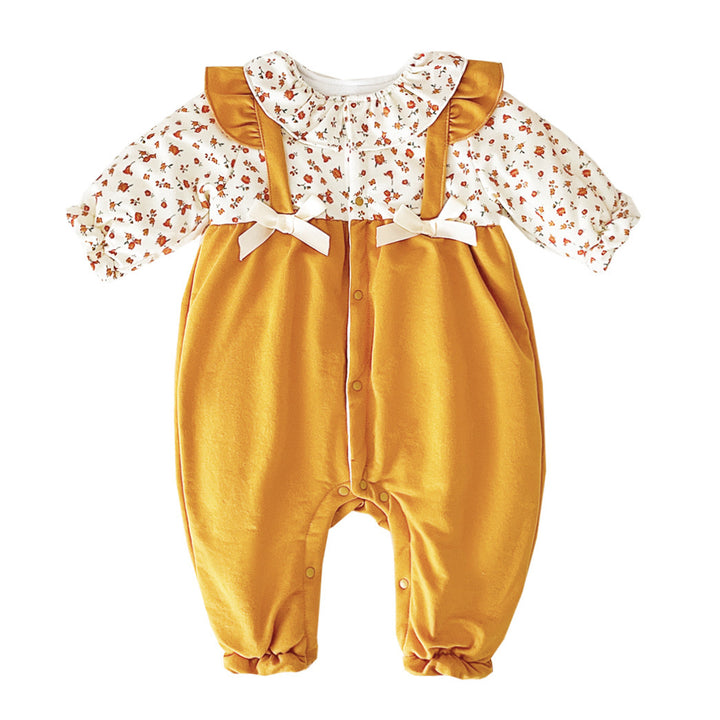 Baby Onesie Nueva ropa de algodón falso de dos piezas de dos piezas
