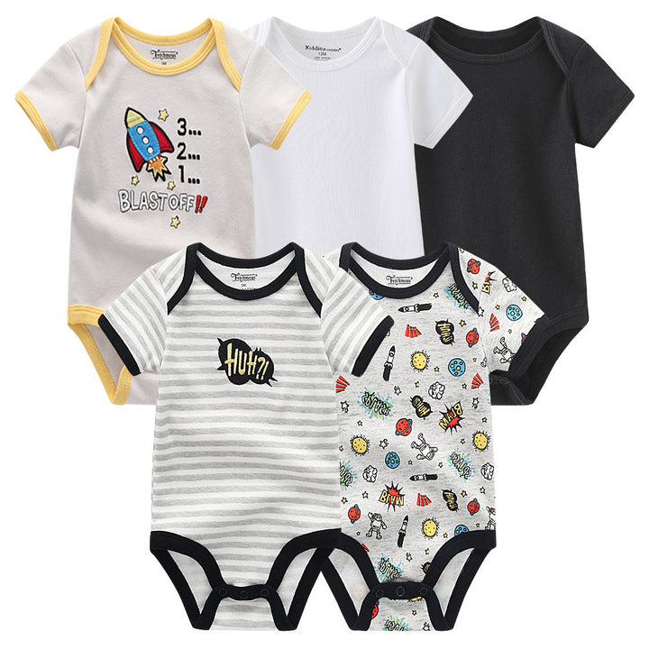 赤ちゃんのための服ピュアコットントライアングルロンパースワンピース