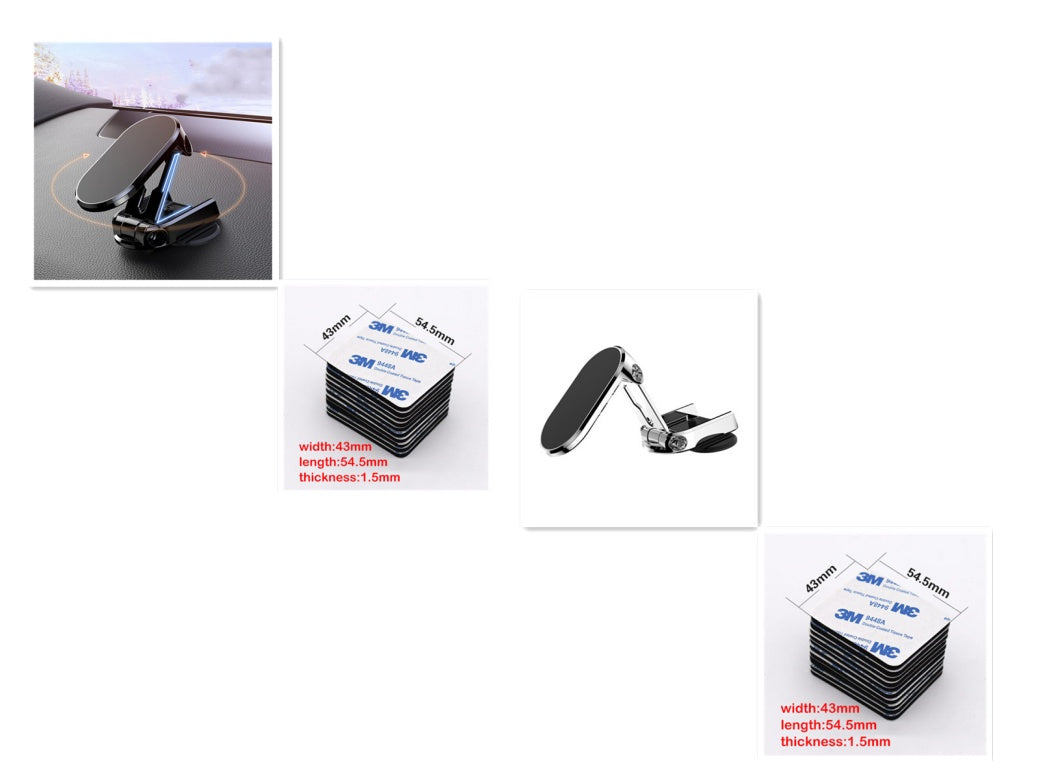 Roteer metalen magnetische auto telefoonhouder opvouwbare universele mobiele telefoonstandaard Stand Air Vent Magnet Mount GPS -ondersteuning