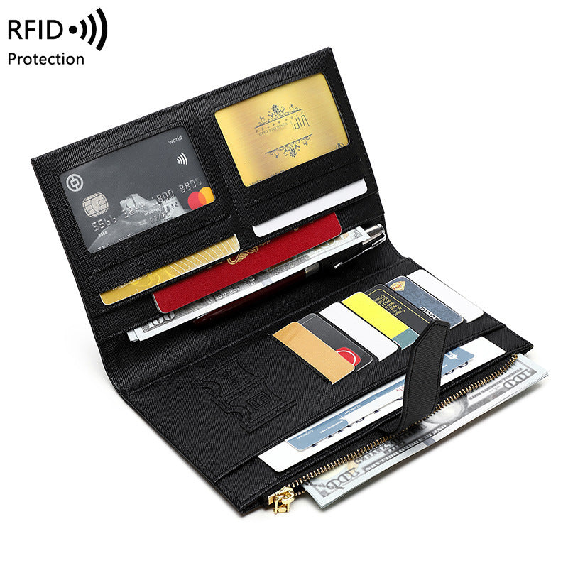 RFID anti-magnetische paspoorthouder multifunctionele lange damesportemonnee