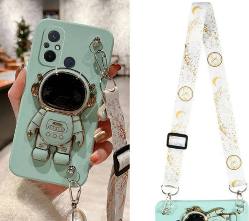 Crossbody Silicone Phone Case met Lanyard