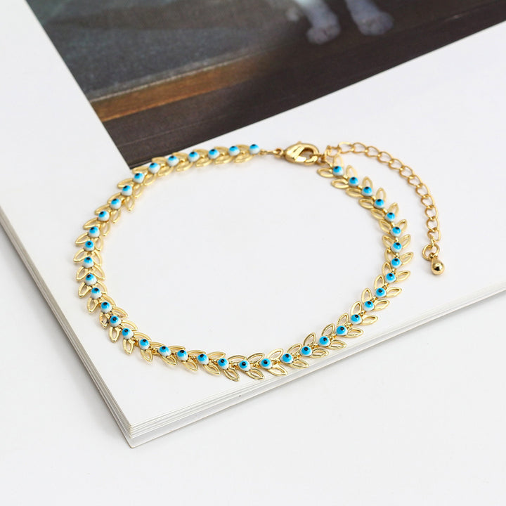 Women's Geometric New Blue Eye Bracelet