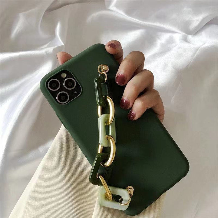Lämplig för koreansk stil Emerald Agate Armband mobiltelefonfodral