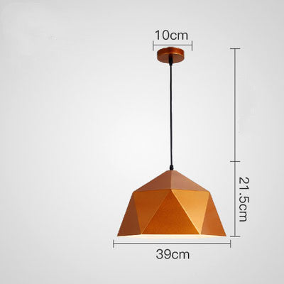 Färgglada geometriska kreativa små hängande lampor