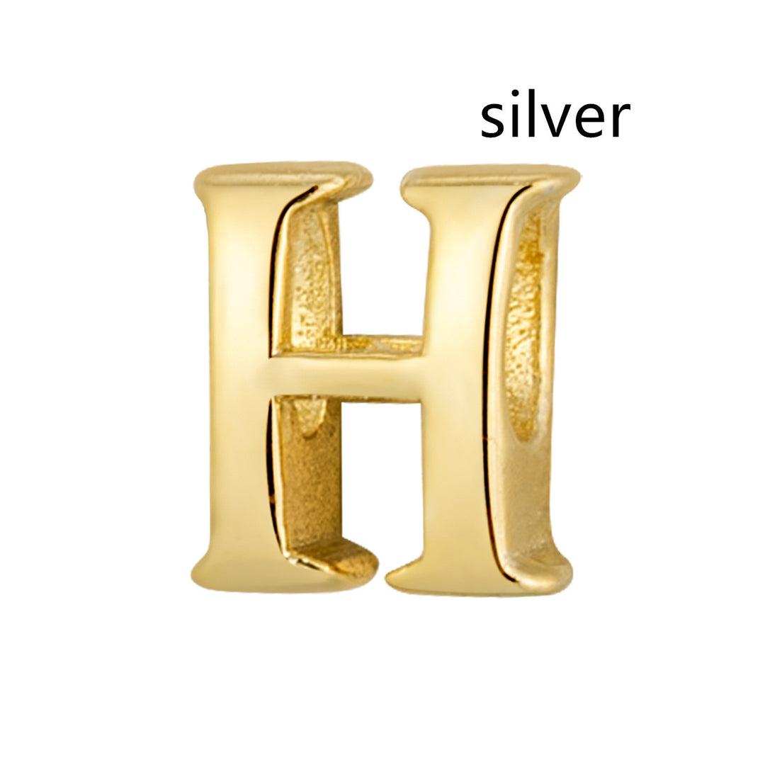 Hollow 26 letras inglesas moda pendente