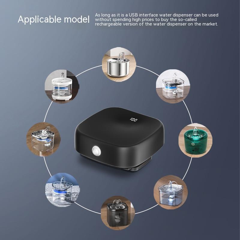 CAT Automático Distribuidor de água Charging Companion Wireless Smart Rechargable Battery