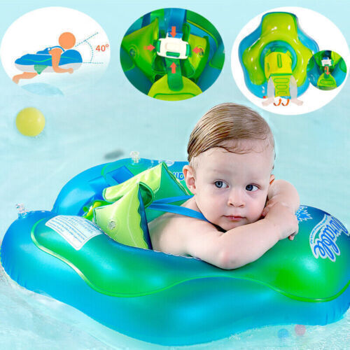 Baby Inflable Float Trainer de natación Asiento Helps Aprenda a patear natación 3-72 meses