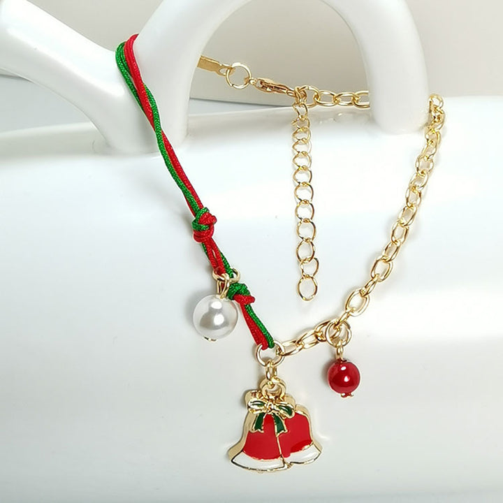 NIEUWE Kerst Snowman Santa Claus Tree Snowflake Elk Bracelet Kerst Geschenk Braam Bracelet Chain Hanger For Women New Year Fashion Gift