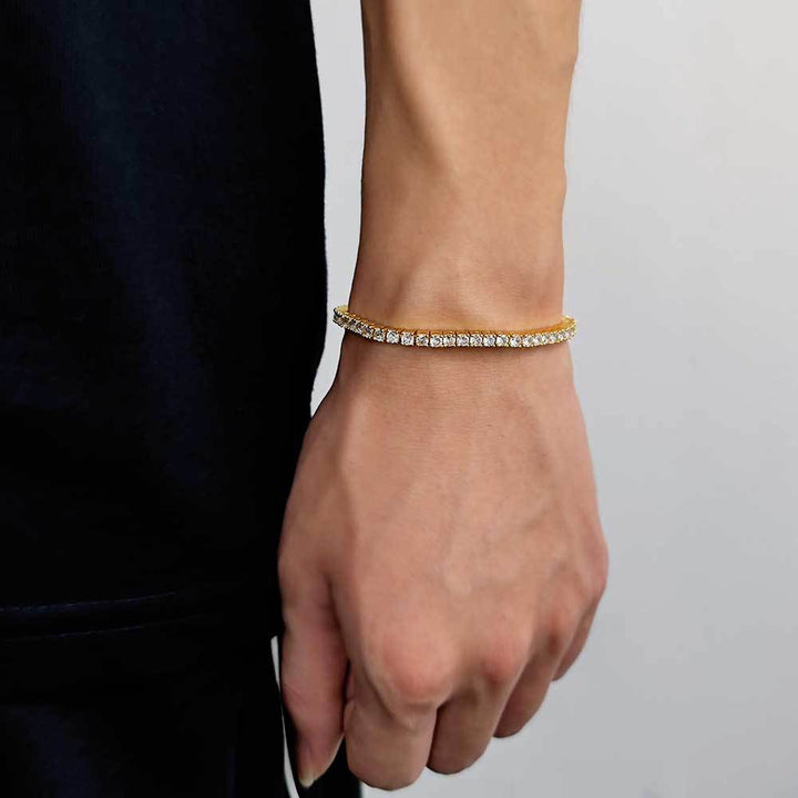 Tenniskjeden Zircon Armbånd Fashion Brand Hip Hop