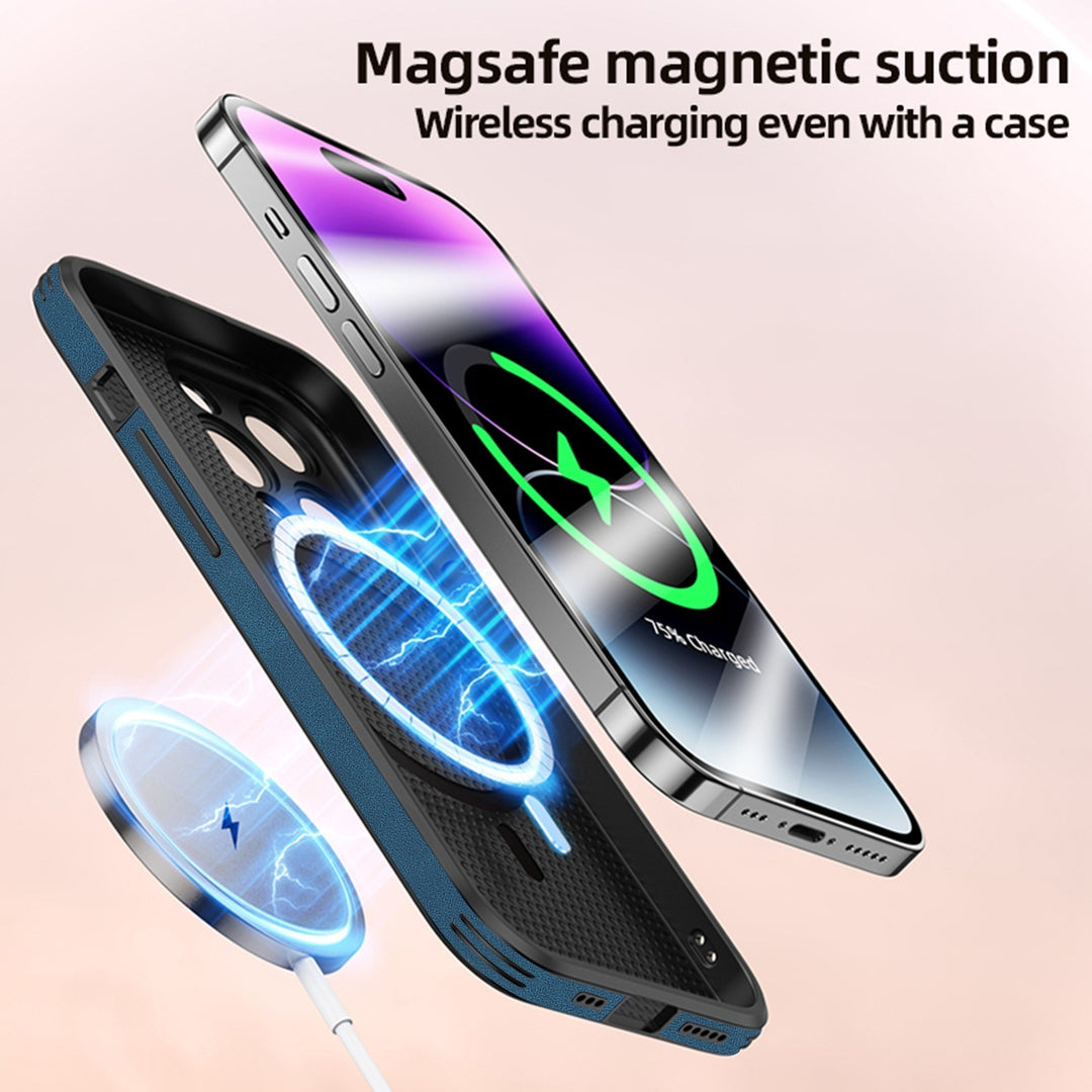 16 séries Magnétique Charge Moose Head Printing Phone Case