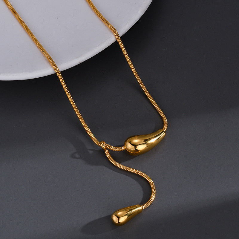 Fashion Simple Titanium Steel Necklace Niche