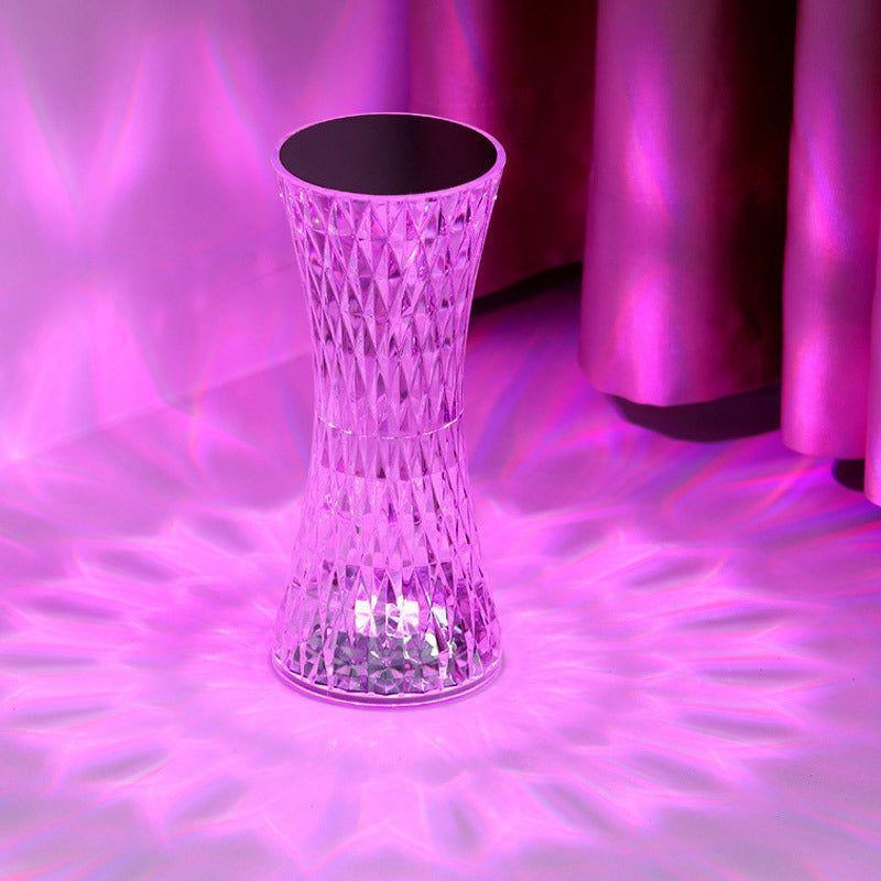 LED Crystal Crystal Reîncărcabil pentru atmosferă lampa de masă