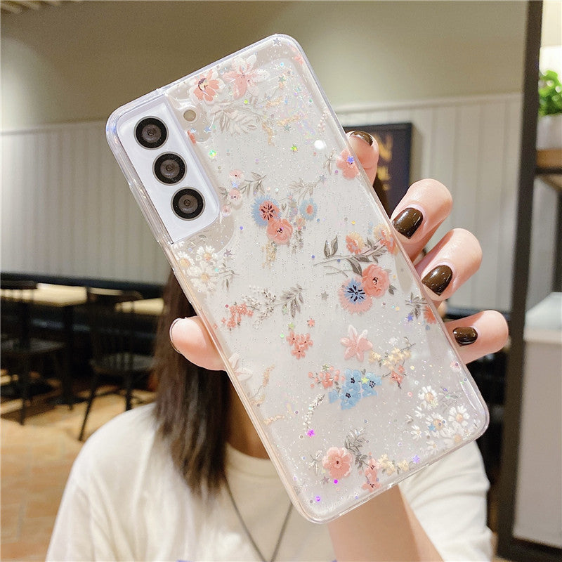 Fashion Protecteur de cas de téléphone floral minimaliste